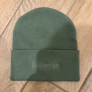 lululemon athletica Olive Green Beanie New never worn